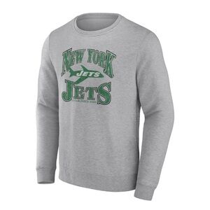 Fanatics Heather Gray New York Jets Playability Pullover Sweatshirt Size XL